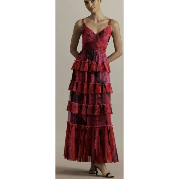 Anthropologie Dresses & Skirts - Anthropologie Hutch Freya Sleeveless Tiered Tulle Maxi Dress Size 8 NWT